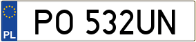 Trailer License Plate